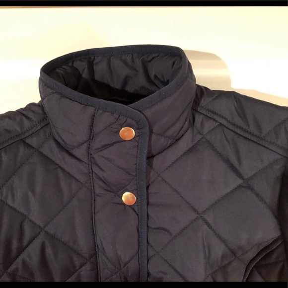 J. Crew XS Navy Quilted Jacket - Picture 2 of 5